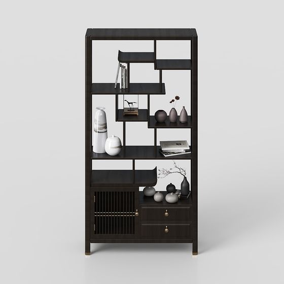 Urban Bookshelf 3D model for Modern Interiors