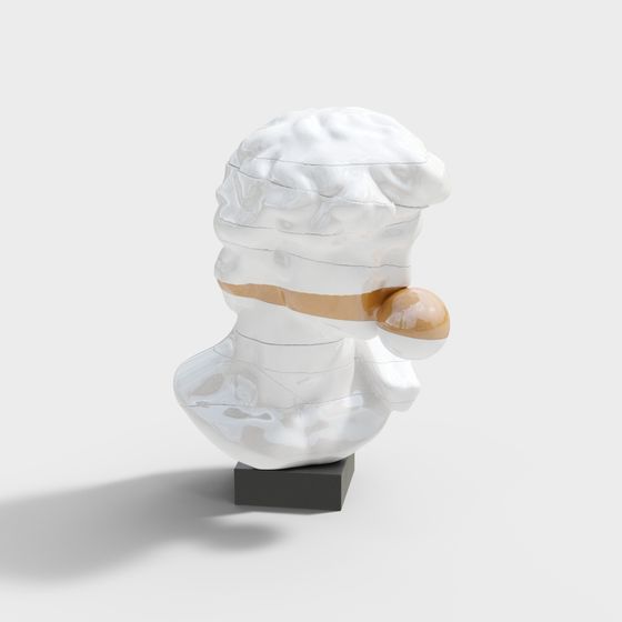 Charming Snowman 3D Model for Winter Scenes