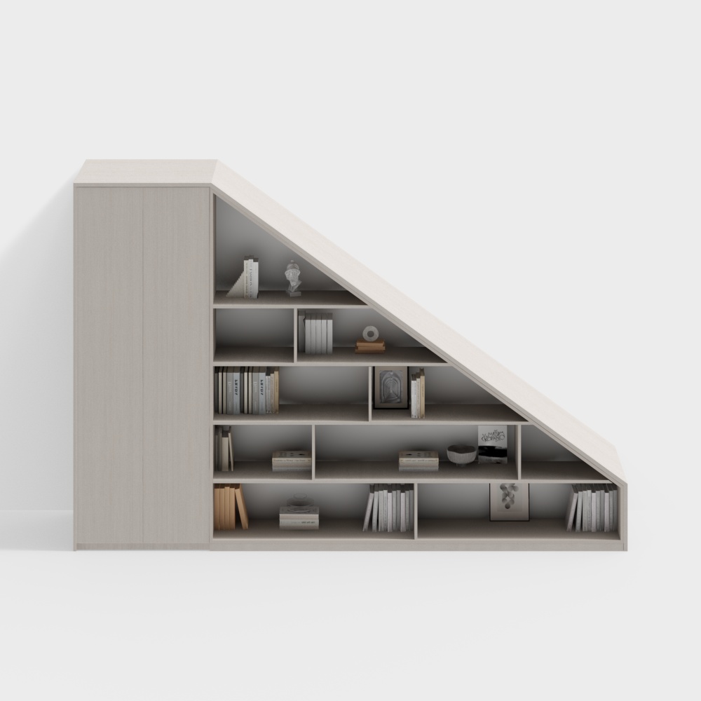 Modern Stair Storage Cabinet