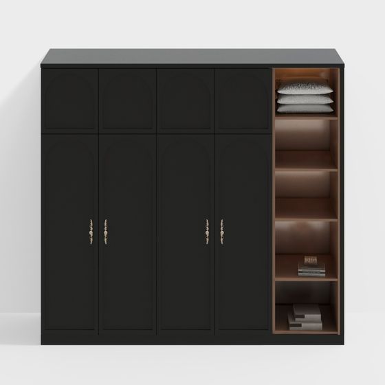 Elegant Vintage Storage Cabinet 3D model