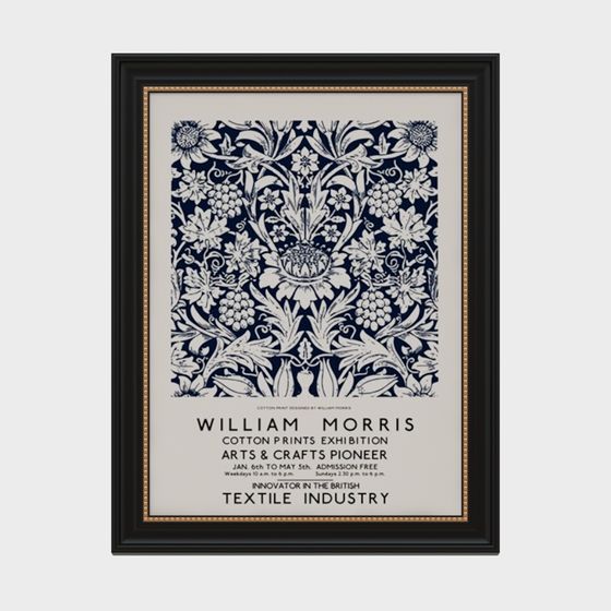 William Morris Cotton Prints Exhibition Poster 3D model
