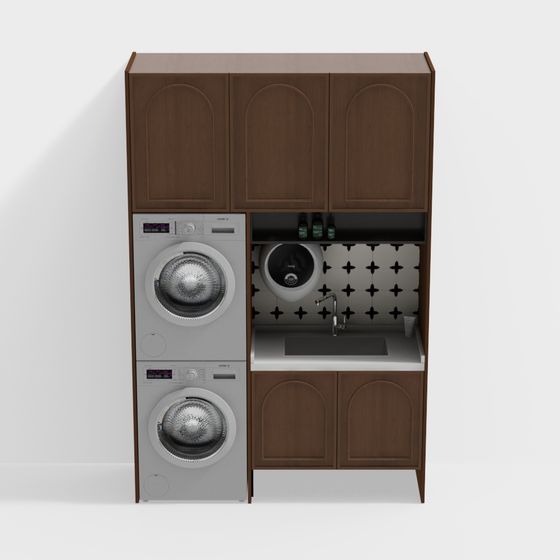 Laundry Haven 3D model for Modern Interior Design