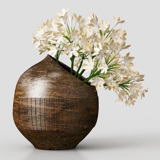 Bamboo Weaving Vase 3D model