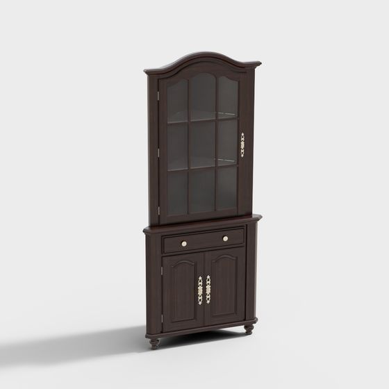Elegant Vintage Style Cabinet 3D model