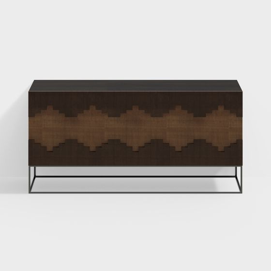 Wavy Pattern Cabinet 3D model