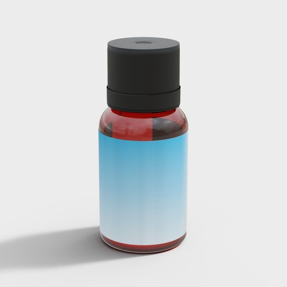 Stylish Low-Poly Bottle 3D model for Creative Projects