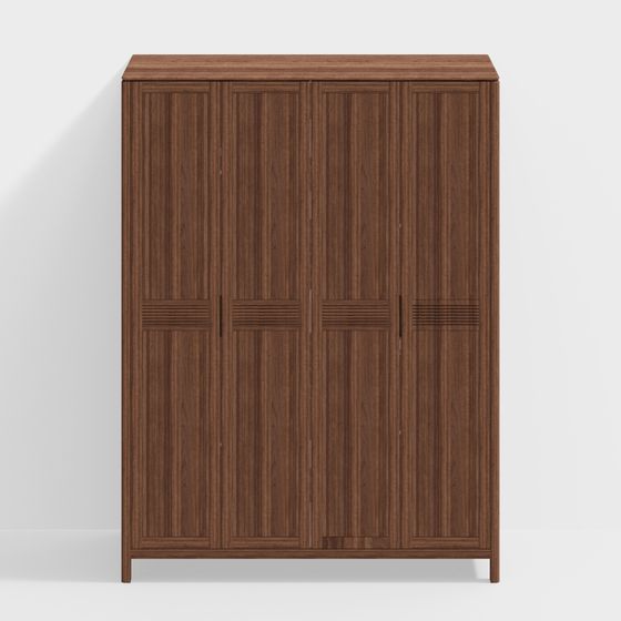 Elegant Minimalist Storage Cabinet 3D model