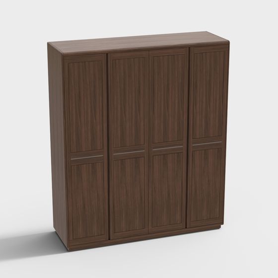 Minimalist Storage Cabinet 3D model