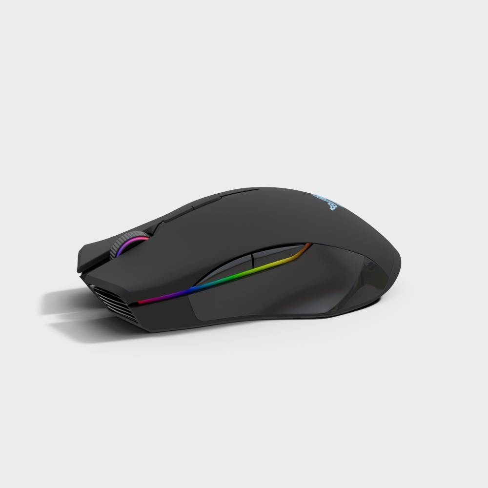 Futuristic Low-Poly Mouse 3D model