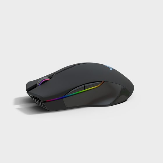 Futuristic Low-Poly Mouse 3D model