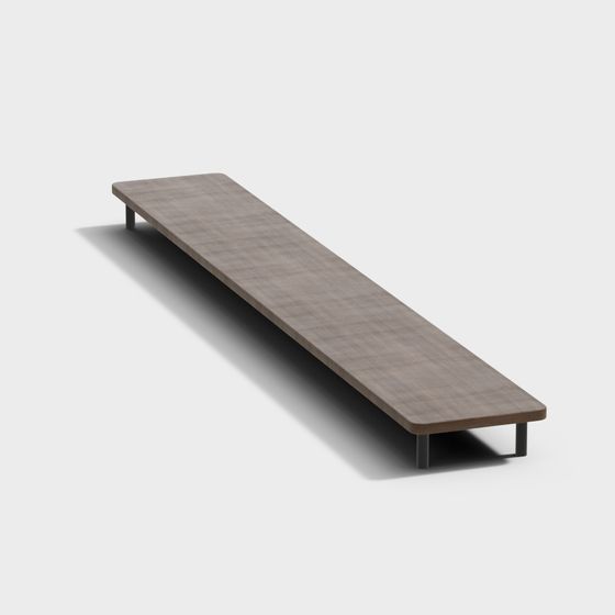 Urban Bench 3D model for Modern Spaces