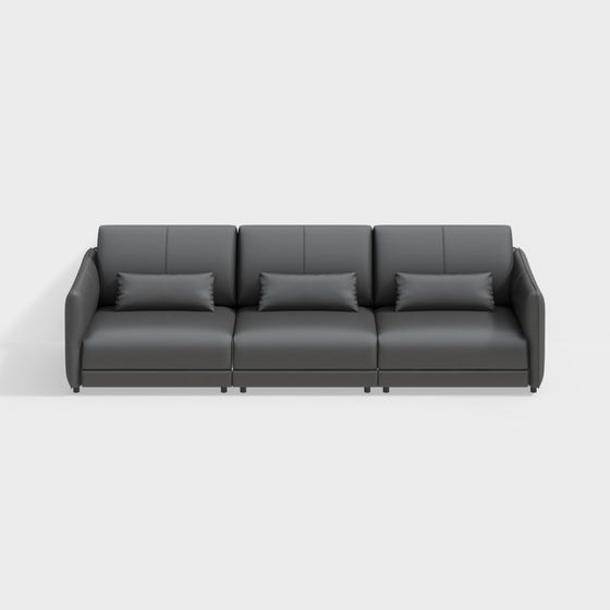 Urban Comfort Low-Poly Sofa 3D model for Modern Interiors
