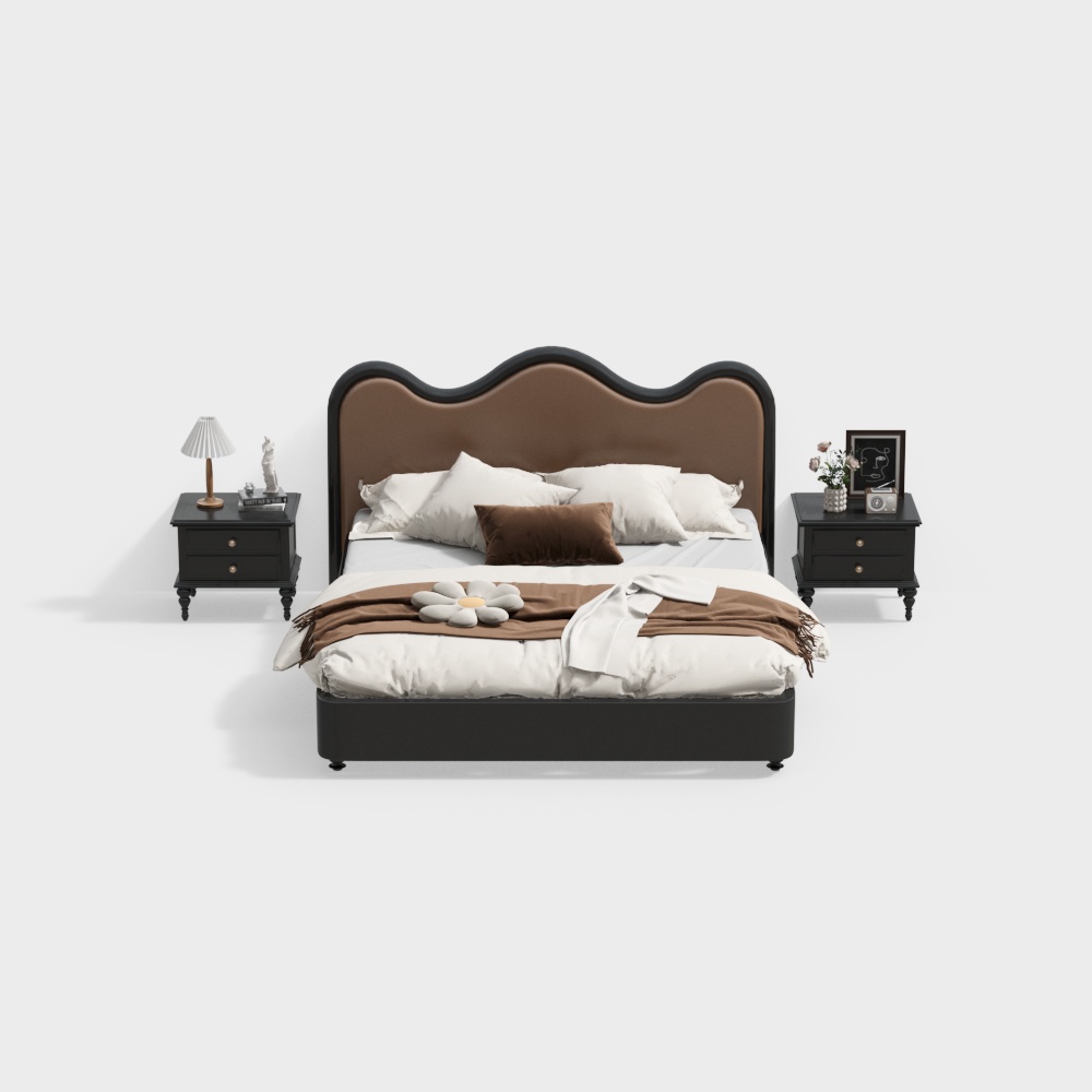 French Double Bed Set