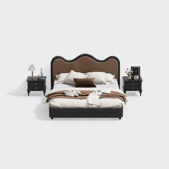 Cozy Retreat Bed 3D model