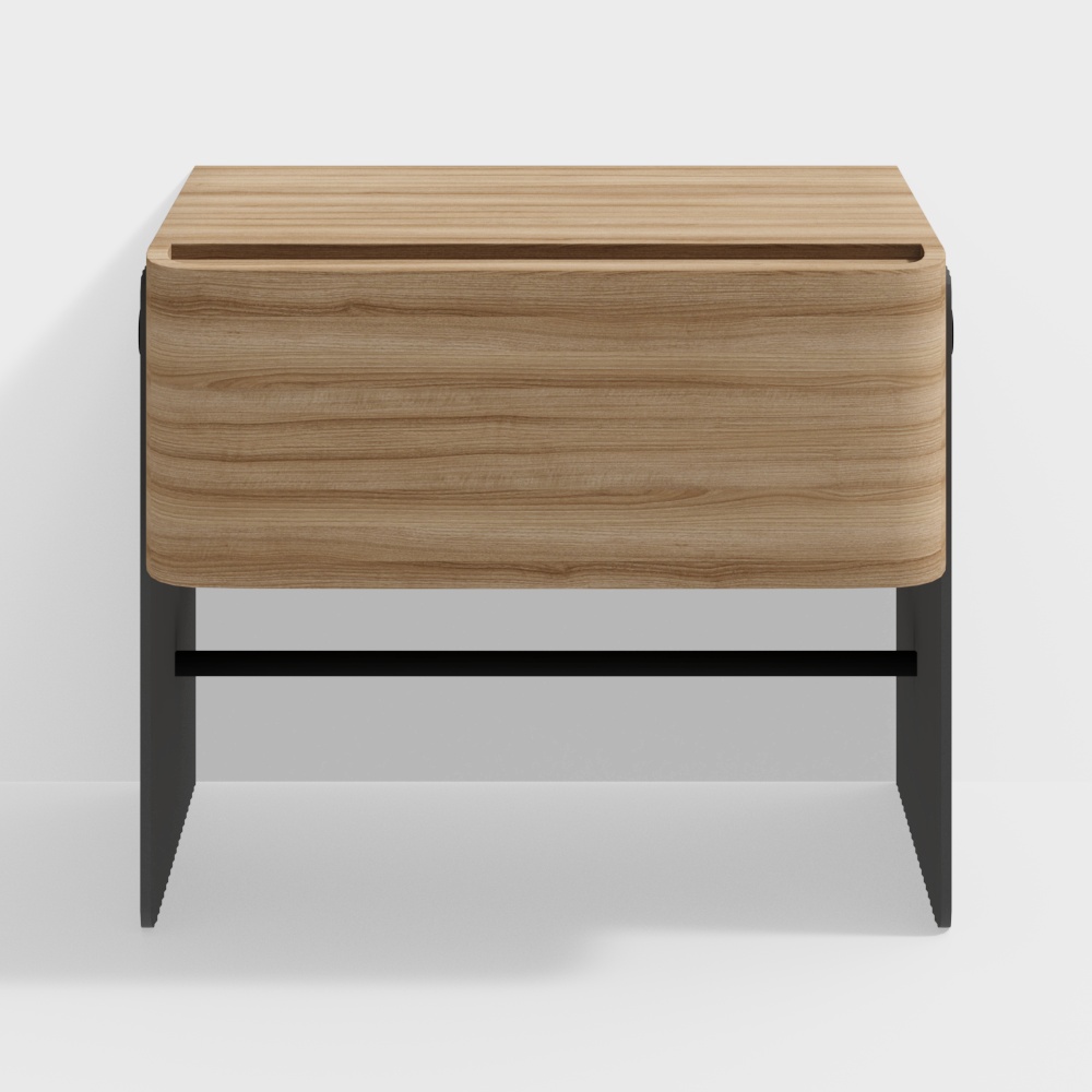 Mesita de noche de estilo Shojin