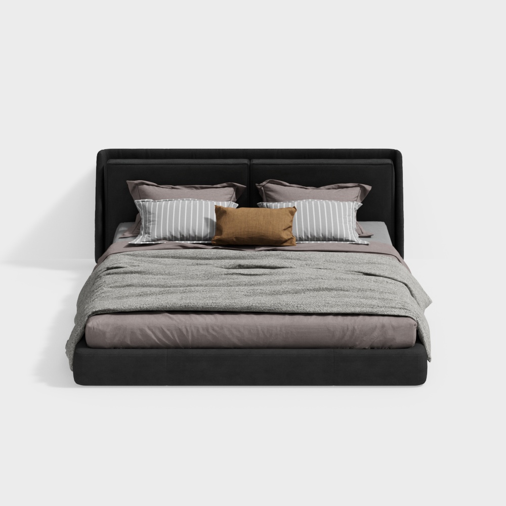 Italian Minimalist Double Bed