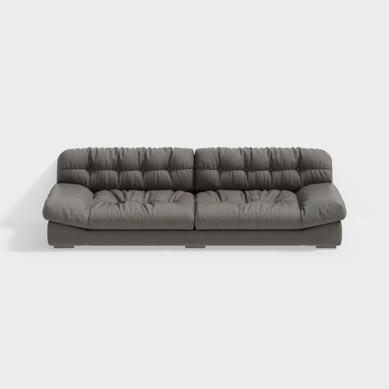 Urban Comfort Low-Poly Sofa 3D model