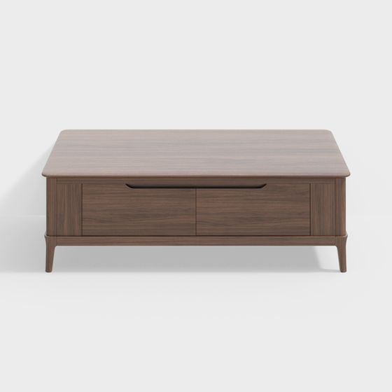 Stylish Minimalist Coffee Table 3D model for Modern Spaces