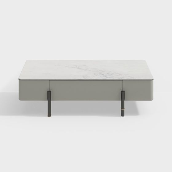 Trendy Coffee Table 3D model for Urban Spaces