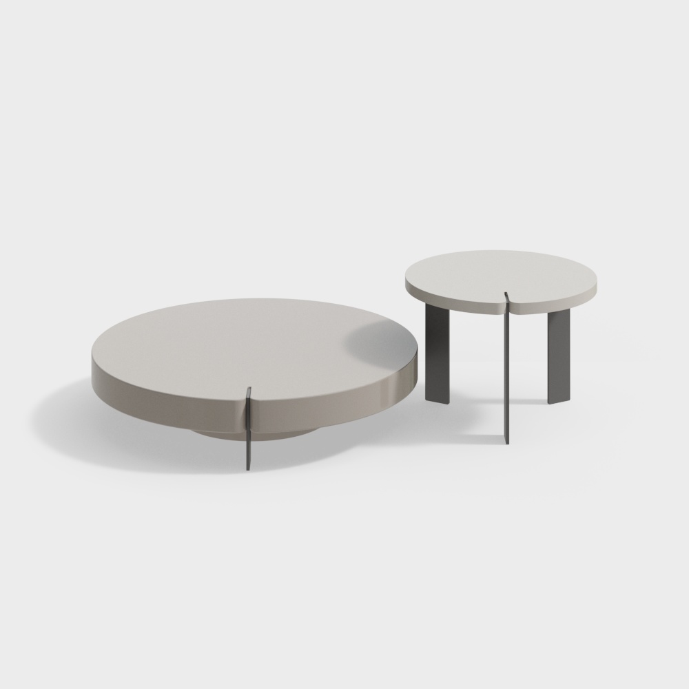 Urban Round Table 3D model for Modern Interiors