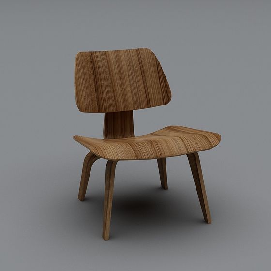 Elegant Low Poly Chair 3D model for Creative Spaces