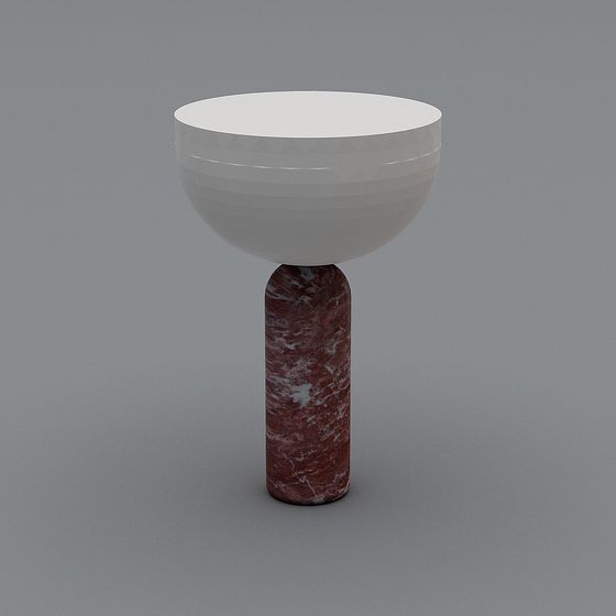 Stylish Marble Goblet 3D model for Interior Design