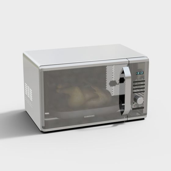 Gray Oven 3D Model for Kitchen Spaces