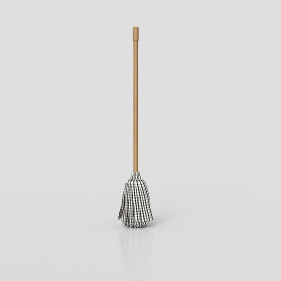 Modern Mop 3D Model in Golden