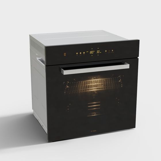 High-Tech Embedded Oven 3D model
