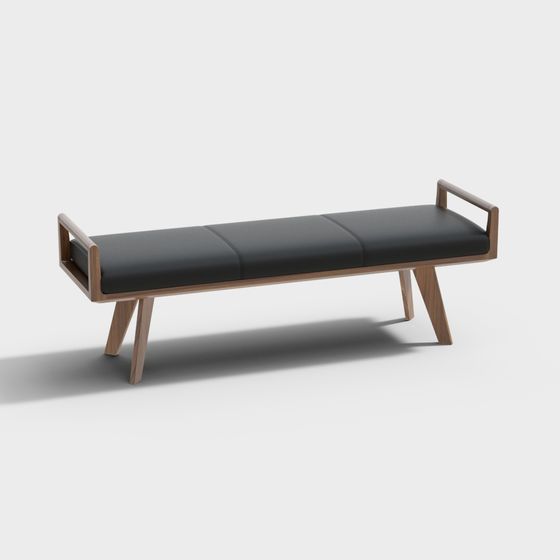 Urban Leisure Bench 3D model