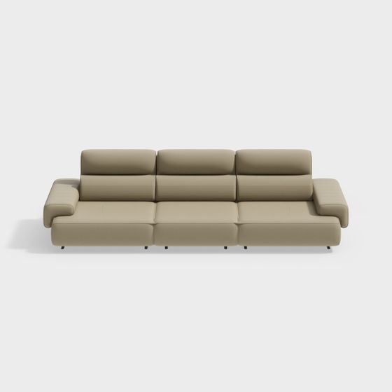 Modern Minimalist 3D Sofa Model