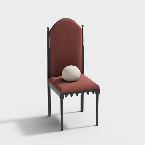 Elegant Gothic Chair 3D model