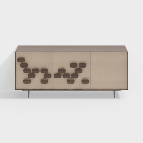 Abstract Art Cabinet 3D model