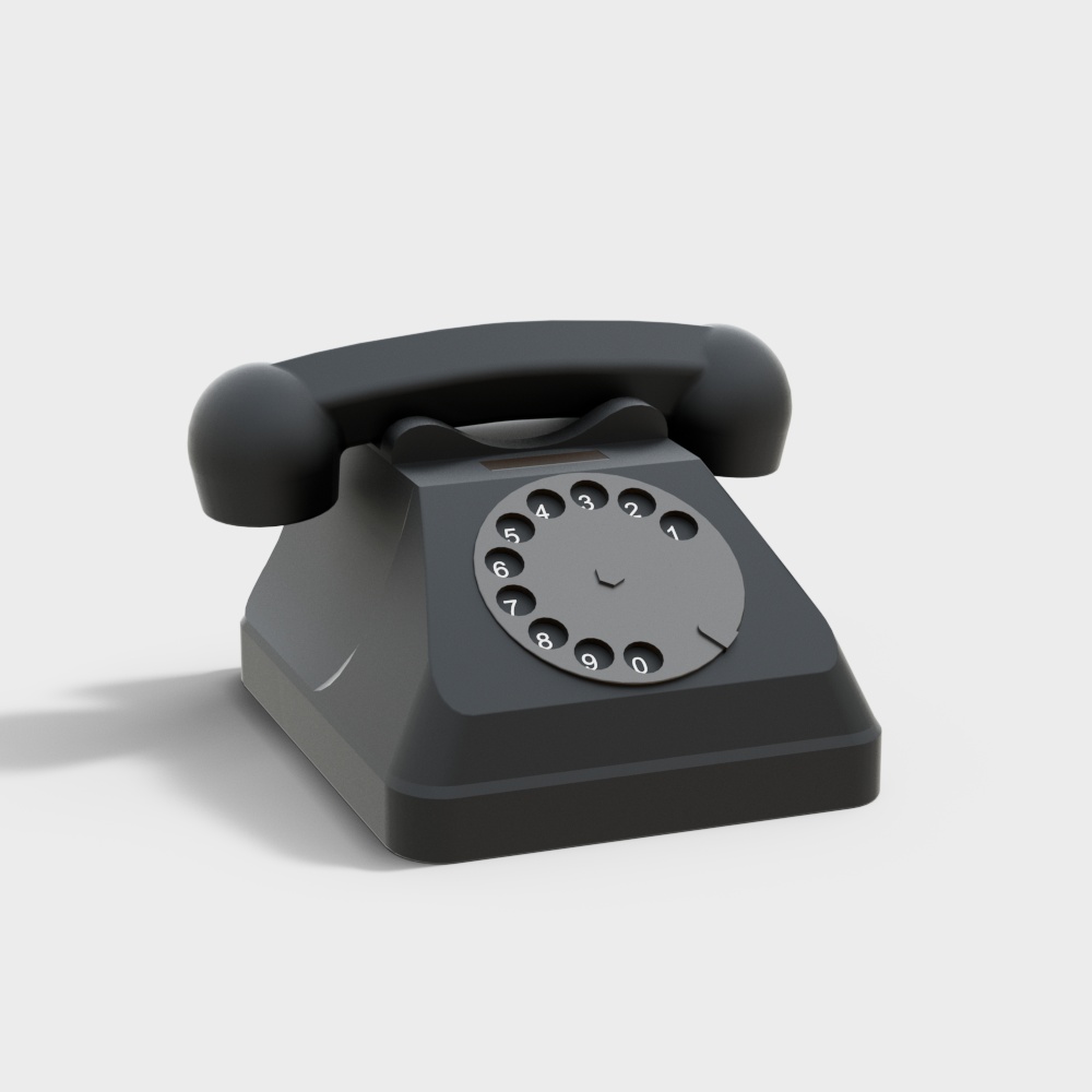 Vintage Telephone 3D Model for Creative Projects