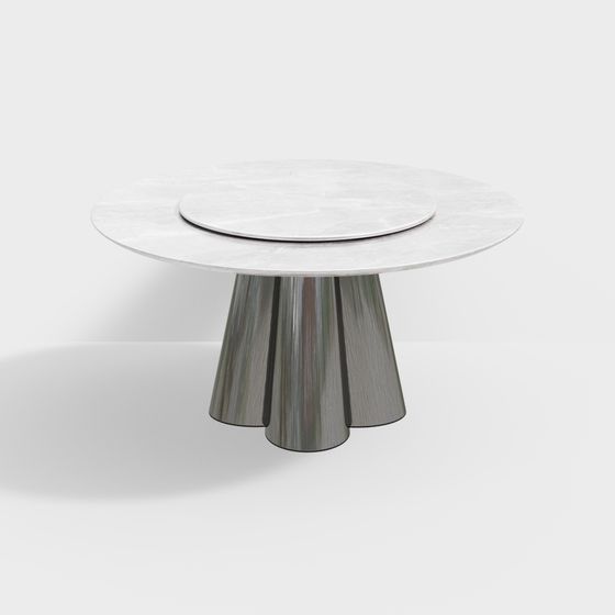 Elegant Round Table 3D Model Design