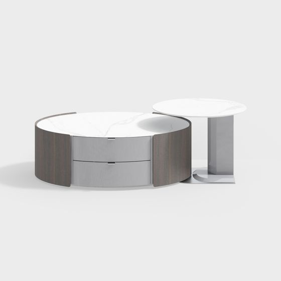 Urban Minimalist Coffee Table 3D model for Modern Interiors