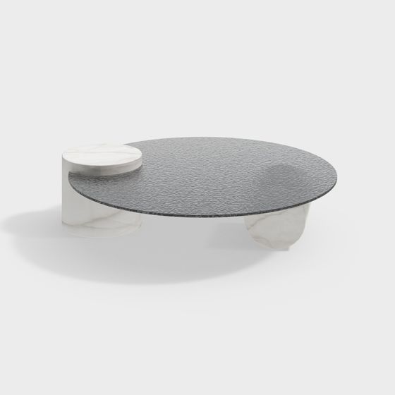 Low Polygon Round Table 3D model Design