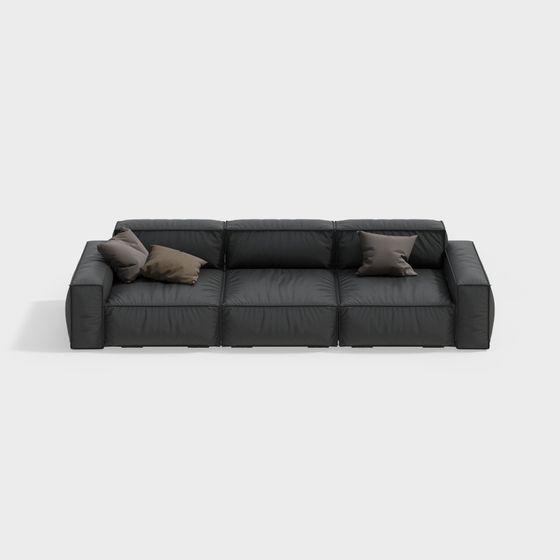 Modern Low-Polygon Sofa 3D model