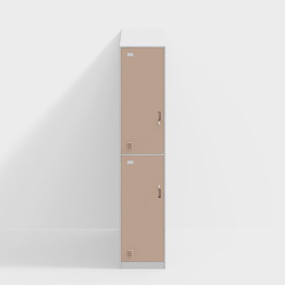 Stylish Low-Poly Storage Cabinet 3D model