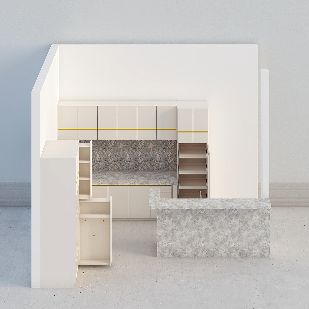 Kitchen and Island Version 2 - Dekorandi