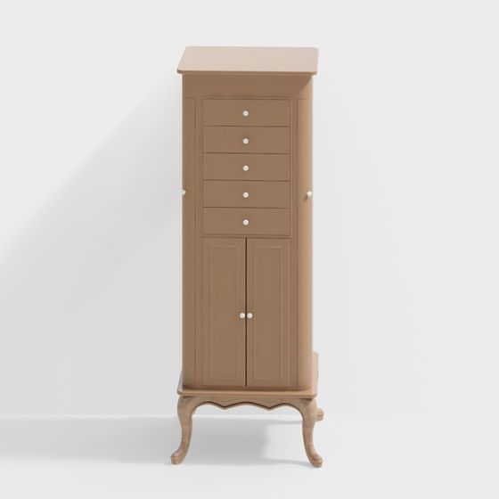 Stylish Low-Poly High-Detail Cabinet 3D model