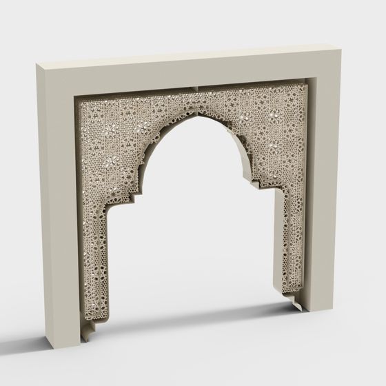Arabian Arch 3D model for Creative Projects