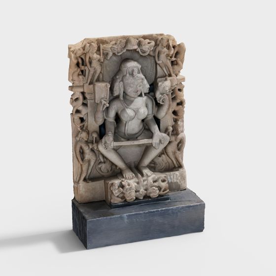 Ancient Goddess Statue 3D model