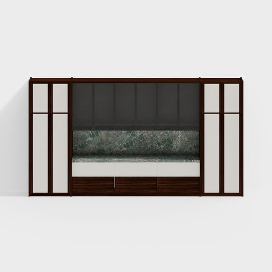 Stylish Urban Window Scenic 3D model for Creative Projects