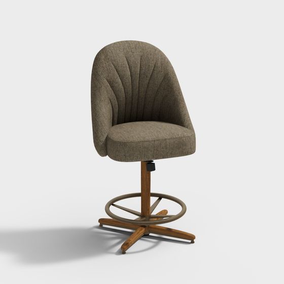 Stylish Vintage Office Chair 3D model