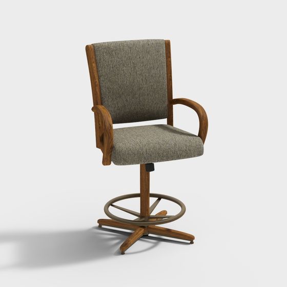 Vintage Office Chair 3D model for Modern Design