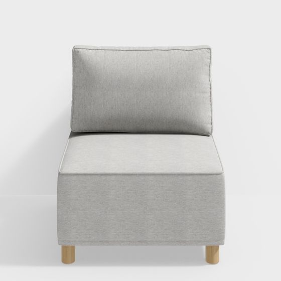 Cozy Corner Chair 3D model for Modern Spaces