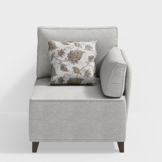 Cozy Corner Sofa Chair 3D model