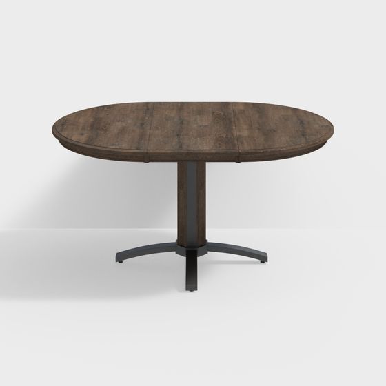 Vintage Round Table 3D model