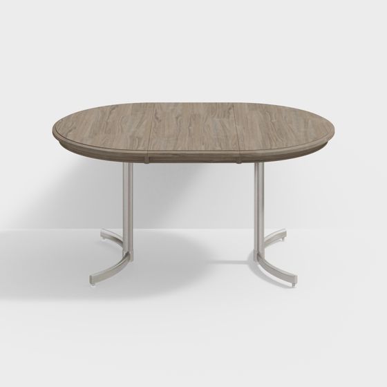 Elegant Round Dining Table 3D model for Modern Spaces